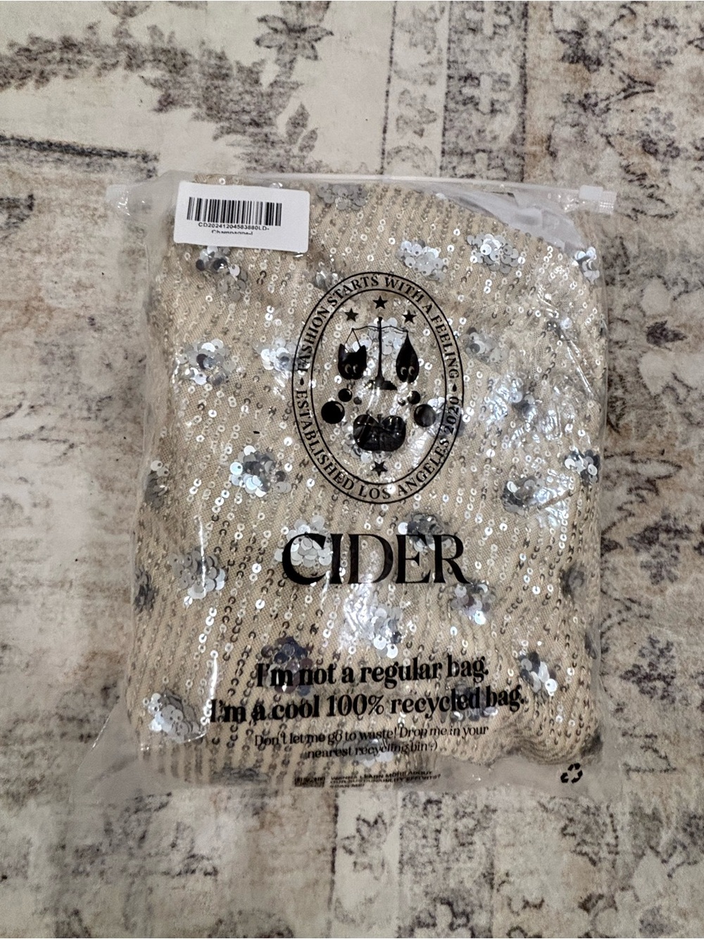 Cider Gold Sequin Slip Dress - Picture 5 of 5